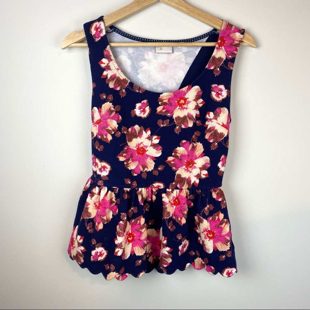 Anthropologie Clovelly Peplum Top